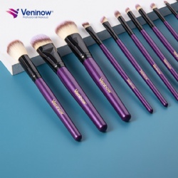 Veninow 32 Piece Purple Makeup Brush Set